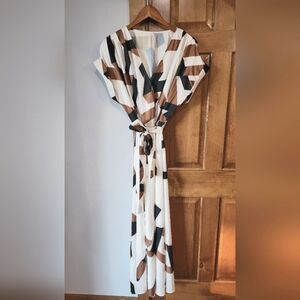Geo Printed Dress Sz 8